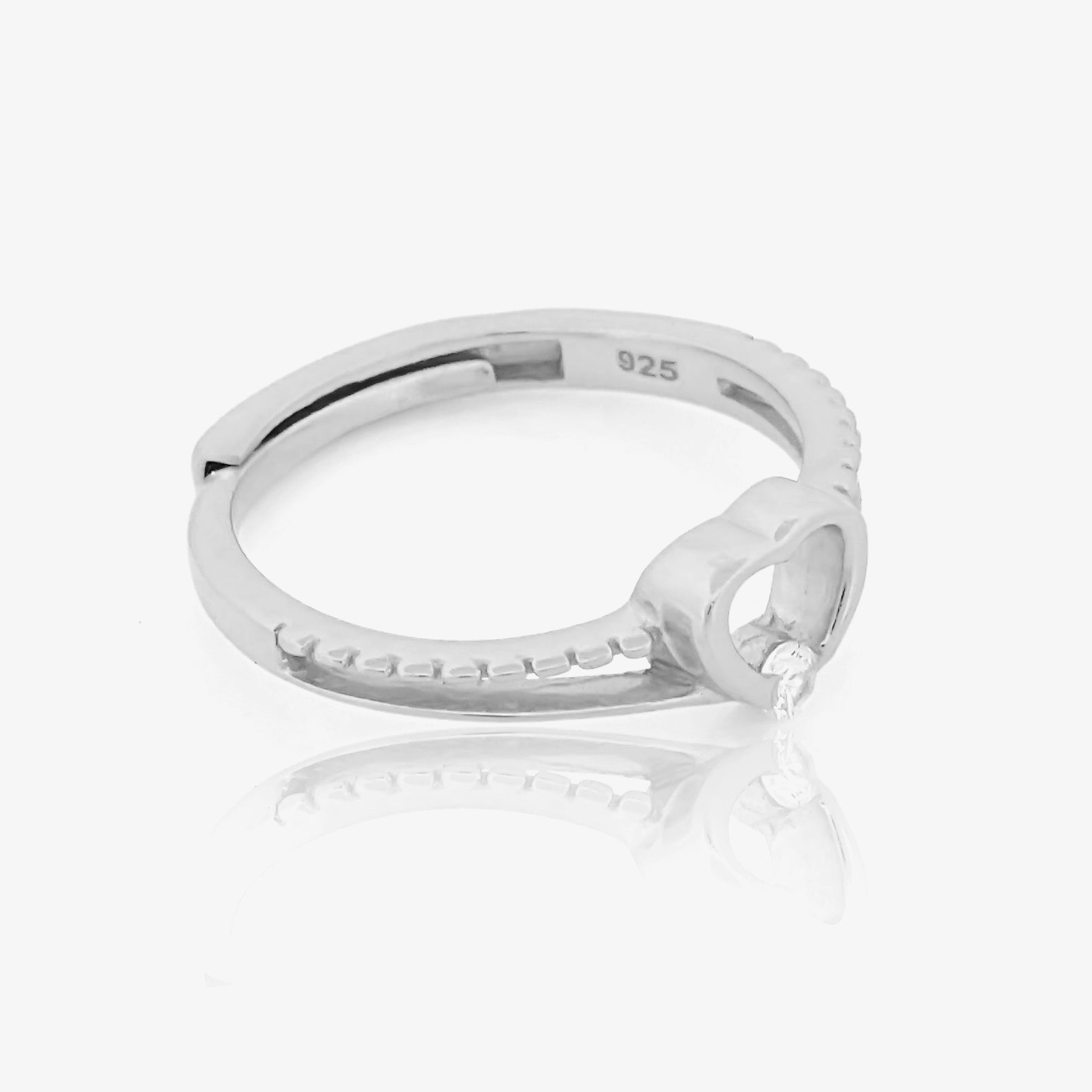 925 Sterling Silver CZ Stone Ring For Women By Kesardeep